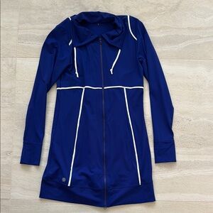 Women's Blue Jacket with White Accents